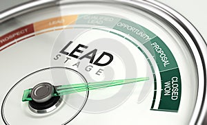 Inbound Marketing and Sales Process Concept, Leads Stage