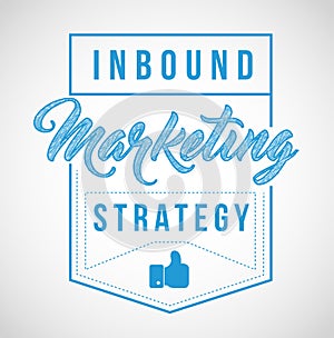 inbound marketing strategy sign stamp seal illustration design photo