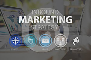 Inbound Marketingn Marketing Strategy Commerce Online Concept photo