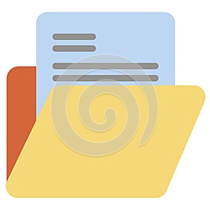 Inbox icon. File document icon. Simple Stroked document icon photo