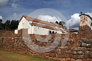 Inca castle ruins in Chinchero