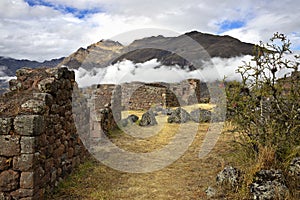 Inca fortress ruin