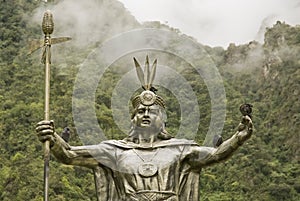 Inca God by Machu Picchu photo