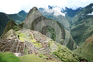 Inca lost city Machu Picchu, Peru.