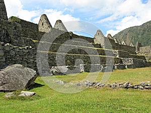 Inca ruins at Machu Picchu, Peru