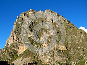 Inca ruins Ollantaytambo, Urubamba Sacred Valley, Peru, South America