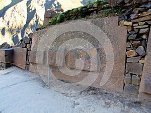 Inca ruins Ollantaytambo, Urubamba Sacred Valley, Peru, South America