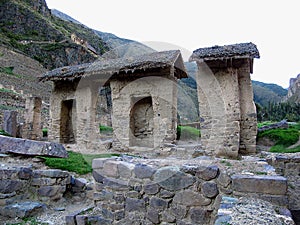 Inca ruins Ollantaytambo, Urubamba Sacred Valley, Peru, South America