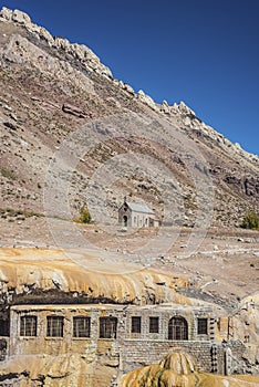 The Inca's Bridge in Mendoza, Argentina.