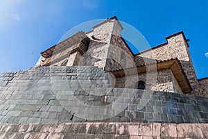 Inca`s Qorikancha temple ruins and convent Santo Domingo in Cuzco