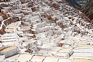 Inca Salt pans at Maras, Peru