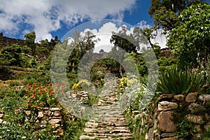 Inca stairs at Isla del Sol