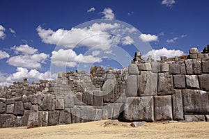 Inca stone wall in Cuzco, Peru