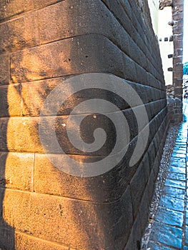 Inca stone wall, Pre Colonial  building