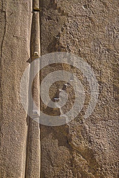 Inca stonecraft in the ruins of Ollantaytambo in the Sacred Valley near Cusco