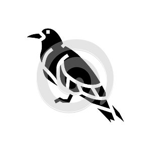 inca tern bird exotic glyph icon vector illustration