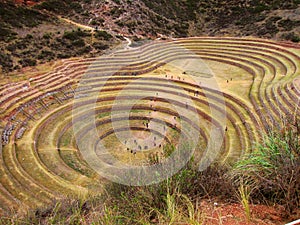 Inca terraces of Moray, Peru