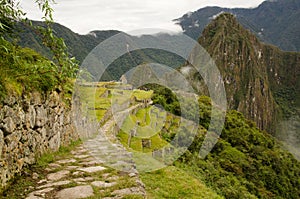 Inca Trail at Machu Picchu photo