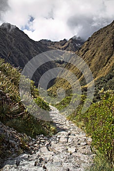 On the Inca Trail to Machu Picchu. A awesome hiking trail with h