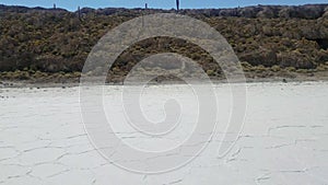 Incahuasi Island also known as Cactus Island on Salar de Uyuni, the World`s Largest Salt Marsh.