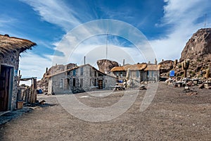 Incahuasi island Cactus Island lokated at Salar de Uyuni the photo