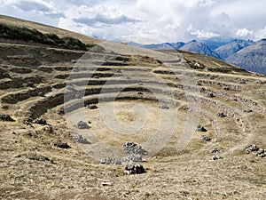 The Incan agricultural terraces at Moray, Peru