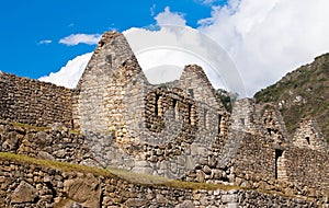 The Incan ruins of Machu Picchu in Peru