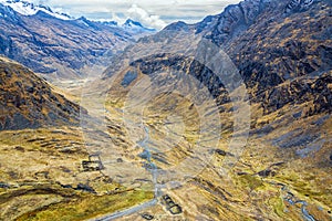 Incan Ruins in a Valley