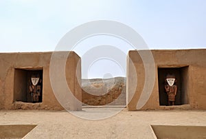 Incan Statues at Chan Chan photo