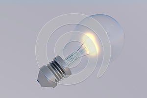 Incandescent bulb made in 3d