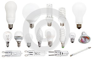 Incandescent, compact fluorescent, halogen lamps