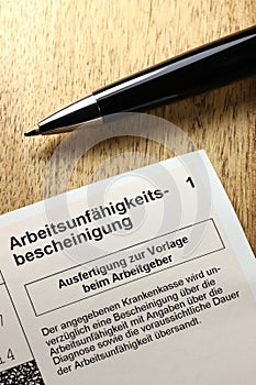 Incapacity certificate