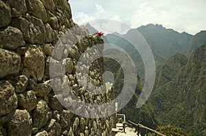 Incas city wall in Peru