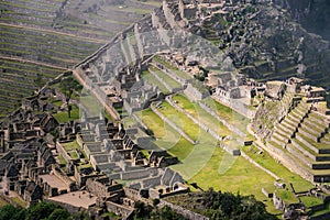 Incas ruins aerial
