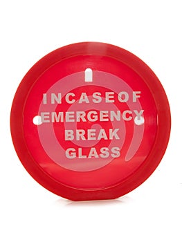 Incase of emergency break glass money box