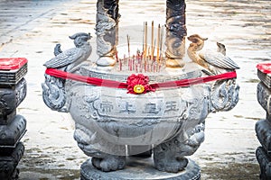 Incense Altar at a Chinese Shrine