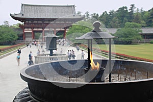 Incense Burner at Todaiji Temple