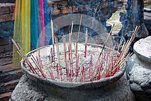 Incense burner at Wat Lokaya Sutharam in Ayuthaya