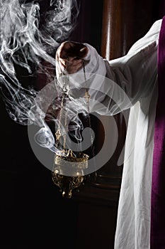 Incense burning in church
