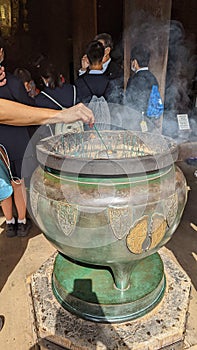 Incense Burning at a Temple in Kyoto Japan