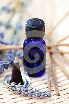 Incense cones and aromatherapy oil