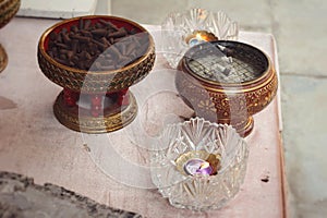 Incense cones aromatic brown groups