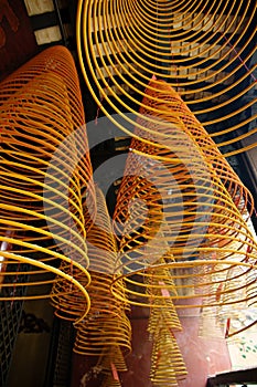 Incense spirals, Kun iam temple, macau.