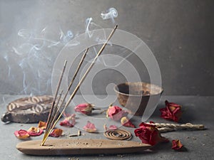 Incense stick. Aromatherapy