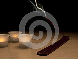 Incense stick with candles