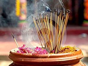 Incense Sticks, Used in traditional ceremonies. Chinese new year, Generative AI