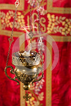 Incense in thurible