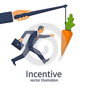 Incentive concept. Business metaphor