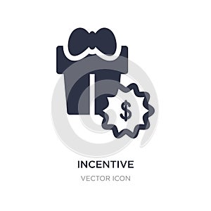 incentive icon on white background. Simple element illustration from UI concept
