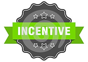incentive label. incentive isolated seal. sticker. sign